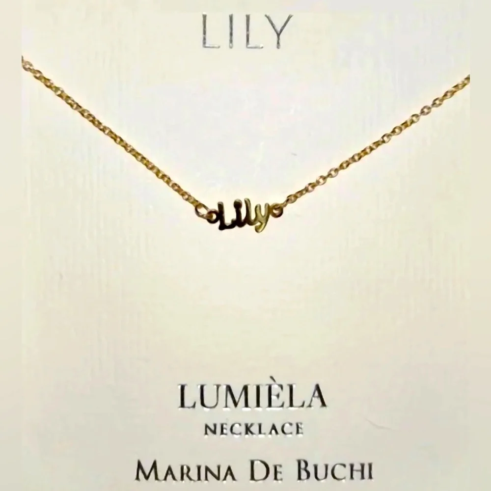 MARINA DE BUCHI LUMIÈLA NECKLACE Name “Lily” - 20”